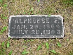 Alphonse F. Grégoire Tombstone Calvary Cemetery Grand Forks ND